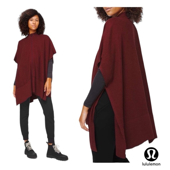 Call Me Cozy Pima Cotton Zip Poncho Cardigan Sweater - Picture 1 of 4